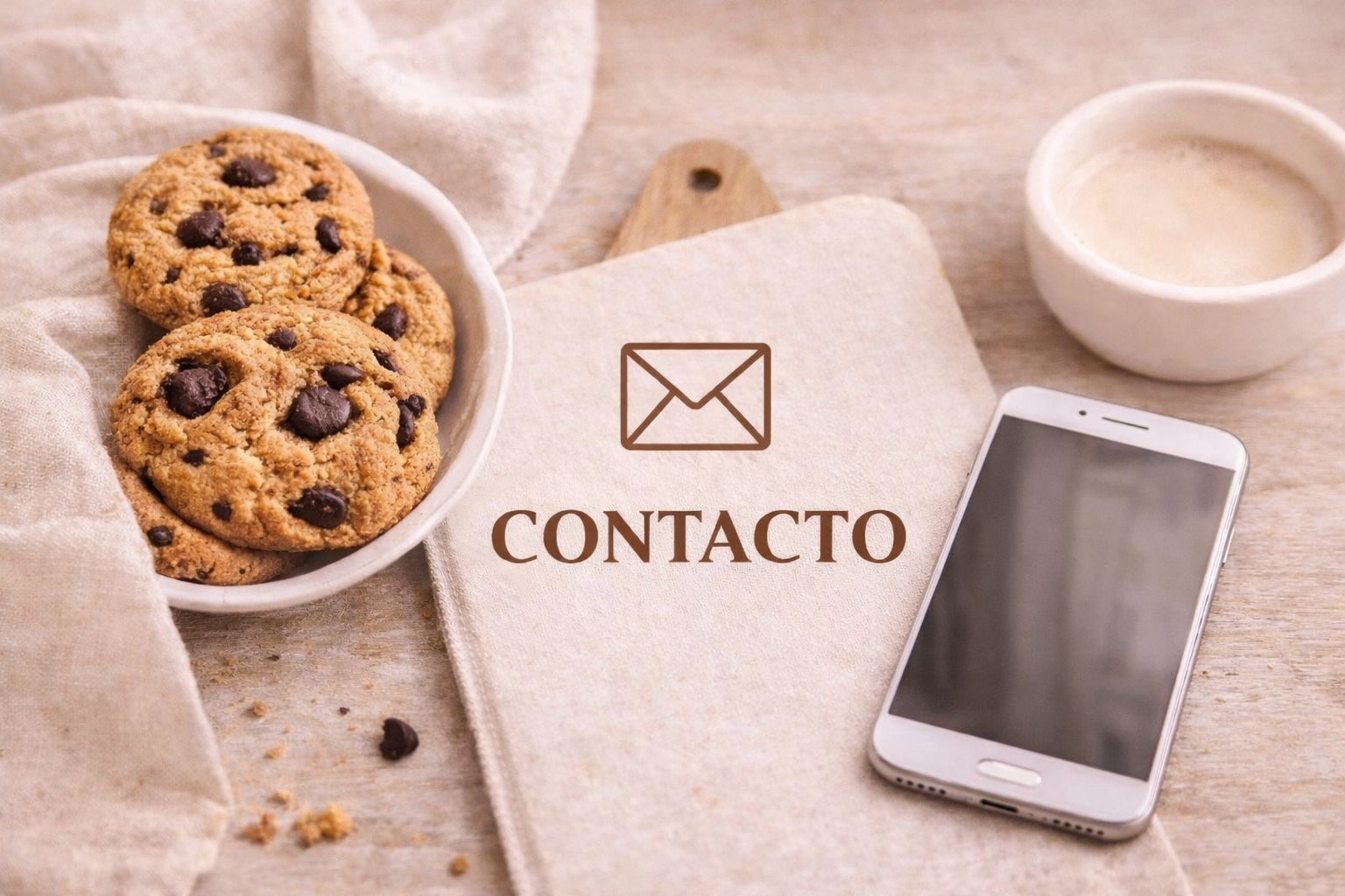 Imagen de la página de contacto de Las cookies de Mía